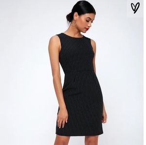 Lulu's black pinstripe dress